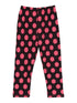 Girls Black Hot Pink Polka Dot Print Ice Silk Leggings 9M-8 - SophiasStyle.com
